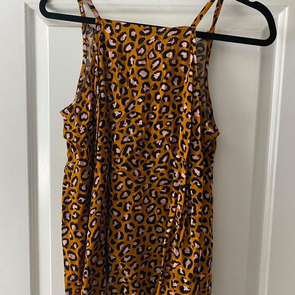 Old Navy | Leopard Yellow Tank S
